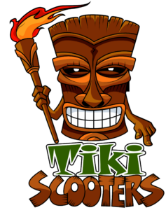 Tiki Scooters Main Logo, Maui Scooter Rentals